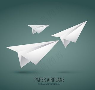白色纸飞机图片