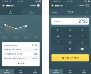 电子应用程序移动手机APP界面UI