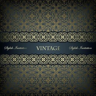 花的花纹背景矢量04年份