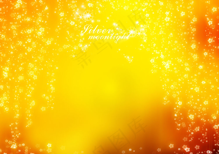 浪漫花朵黄色婚纱背景PSD分