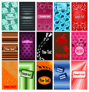 时尚潮流卡片名片设计矢量素材