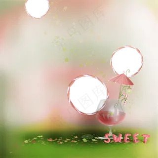 夏天相框设计图片