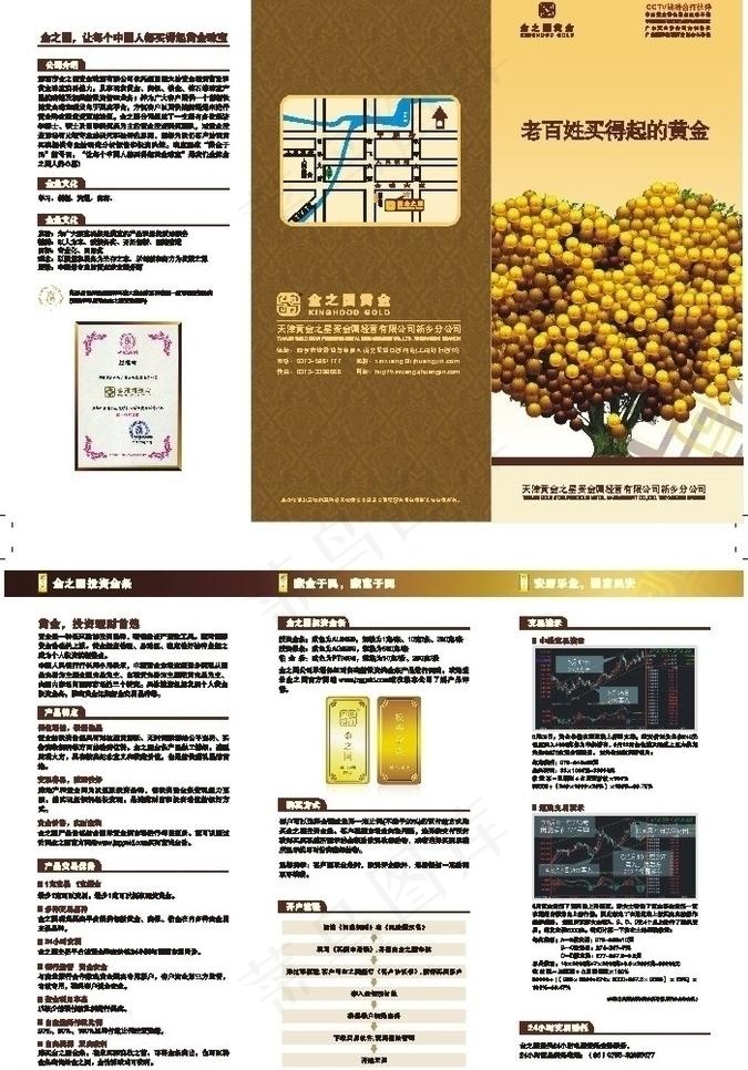 黄金之星 金之国 金条 dm宣传单...cdr矢量模版下载
