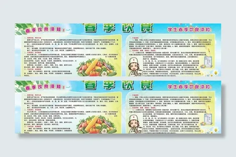 春季饮食橱窗图片