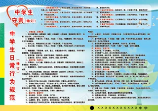2015版中学生日常行为规范中学生...