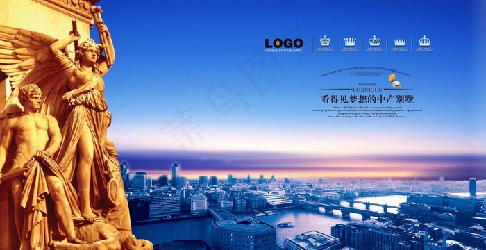 欧式雕塑图片(4200X2400(DPI:300))psd模版下载