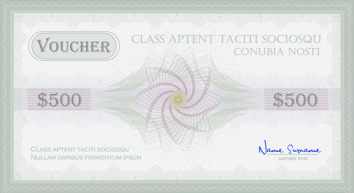 与证书模板向量02的优惠券