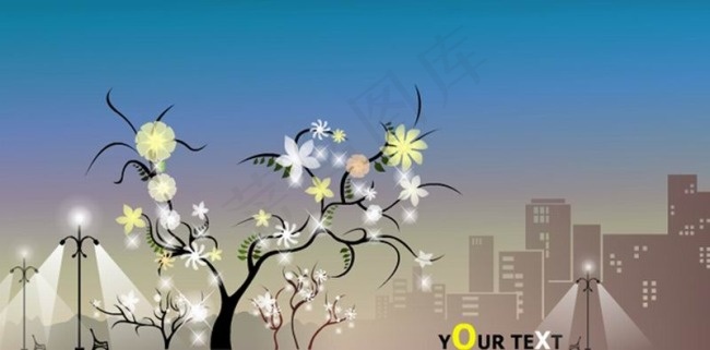 树木开花flash