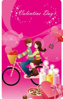 情人节展板设计图片