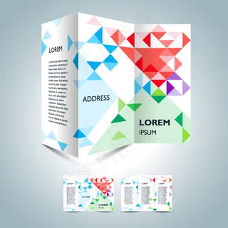 排版设计 三折页宣传册设计