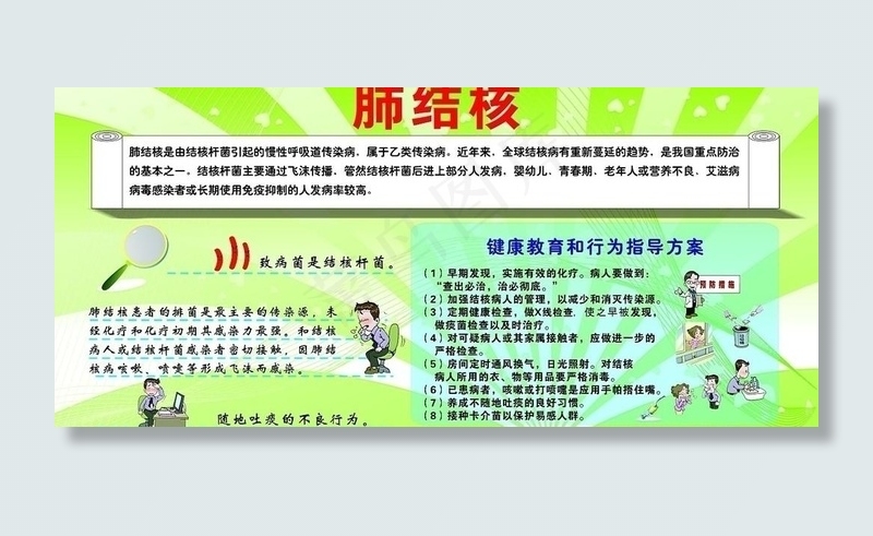 肺结核图片cdr矢量模版下载