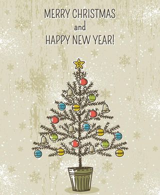 手绘圣诞背景图片