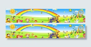 幼儿园墙画图片