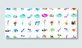 数十款夏季矢量素材图片