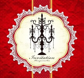 浪漫欧式花纹边框 吊灯图片