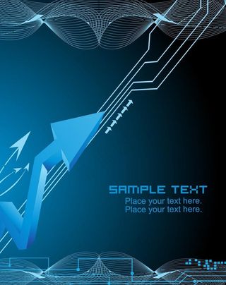 蓝色箭头背景图片