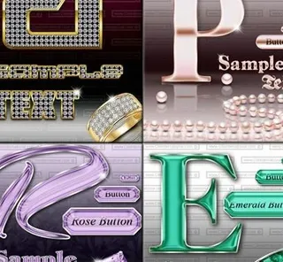 钻石字体ps样式