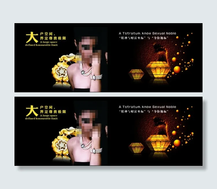 奢华房地产书籍装帧设计效果图(570X210)cdr矢量模版下载