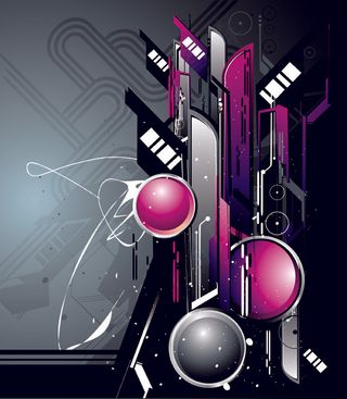 潮流抽象艺术背景矢量素材