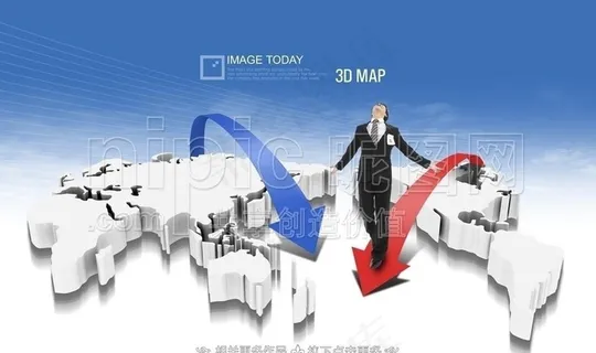 立体地形图图片