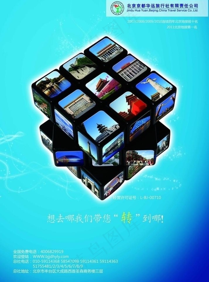 北京创意旅游海报图片(4087X5858(DPI:300))psd模版下载