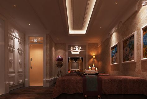 美容SPA会所贵宾间操作区设计图片