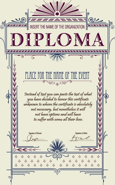 欧式花纹边框 证书图片