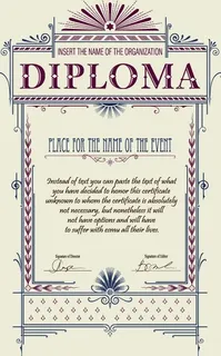 欧式花纹边框 证书图片