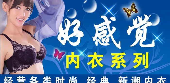 内衣店招牌图片(4338X2362(DPI:500))psd模版下载