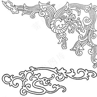 中国龙纹 古典龙纹 中国风龙纹图片