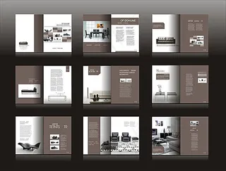 家具画册模板矢量素材