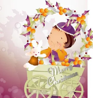 韩国XMAS快乐女孩矢量图06 韩国XMAS快乐女孩矢量图06