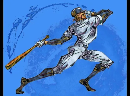 手绘人物棒球运动员图片 手绘人物棒球运动员图片