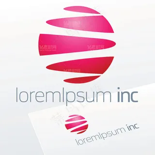 时尚圆形LOGO设计矢量素材