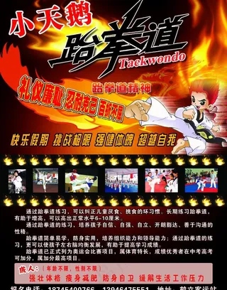 诗琪舞蹈学校宣传单正面图片