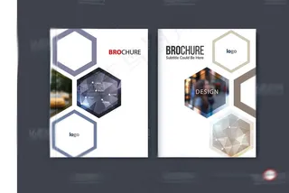 高端企业画册矢量图模板