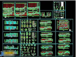 带地下车库住宅小区cad施工图纸