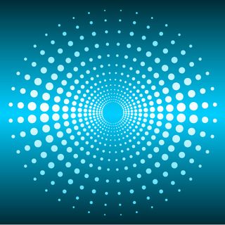 矢量放射状圆点图形背景