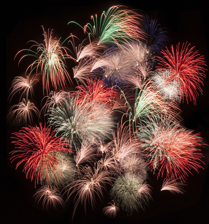 璀璨的烟花背景