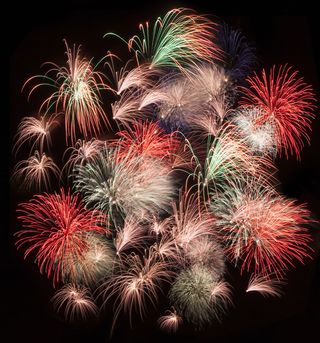 璀璨的烟花背景