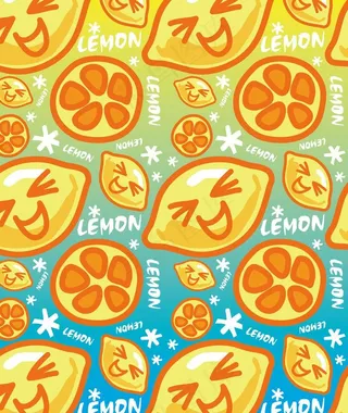 卡通背景 柠檬背景图片
