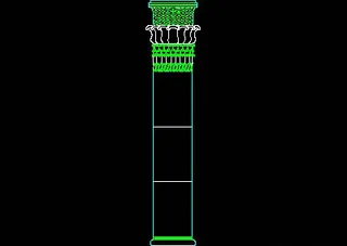 栏杆、柱子、雕花、门、装饰主题CA...