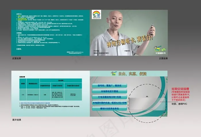 中国移动神州行卡套pvc图图片cdr矢量模版下载