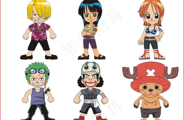 海贼王6人图图片
