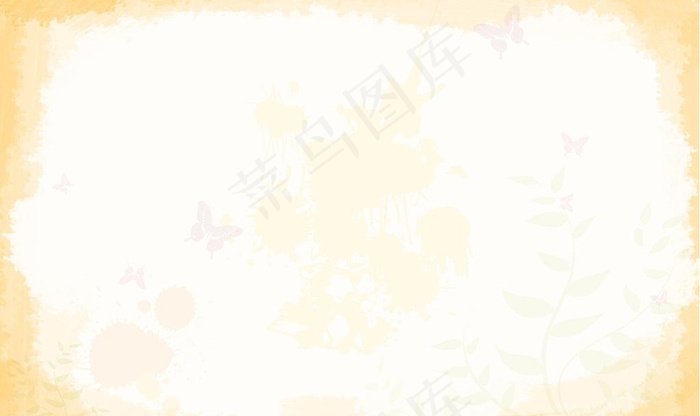 黄色背景图片psd模版下载