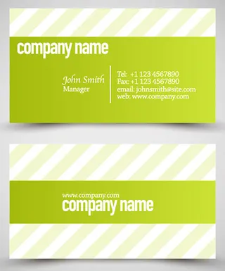 时尚名片设计模板eps素材下载