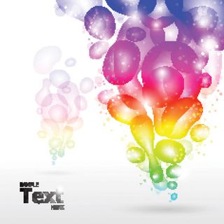 烟雾炫光梦幻背景矢量图