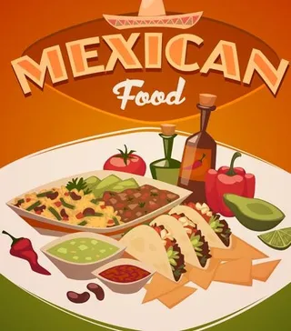 国际美食宣传模板矢量04