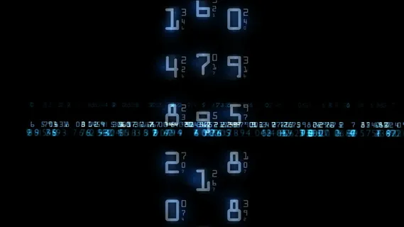 在每个数字运动背景的变化 视频免费...