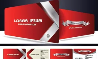 创意名片模板矢量素材三